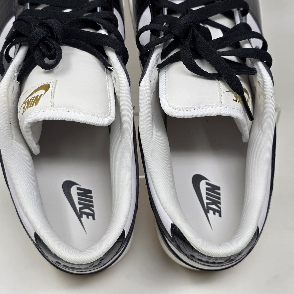 Nike Women's Dunk Low LX Black Croc FJ2260-003 Black-Sail-Gum Button Sz 14 New - Picture 10 of 10